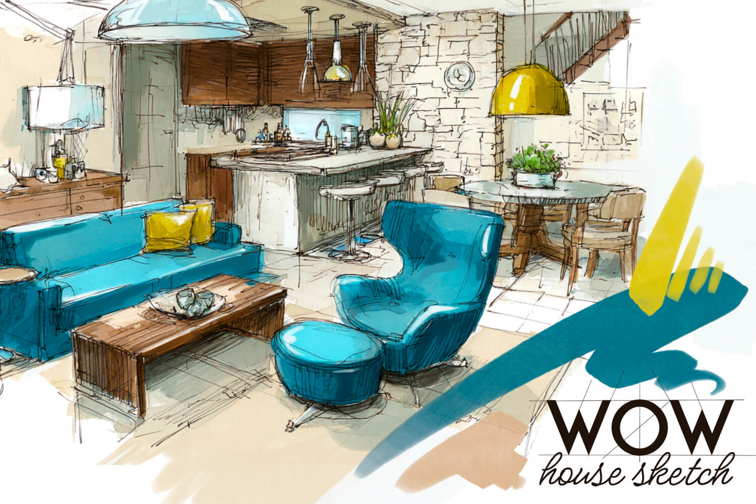Wow House Sketch preview 2