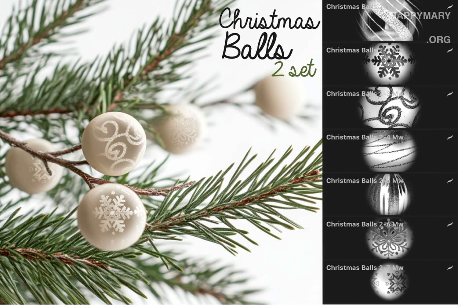 Christmas Balls 2 Set