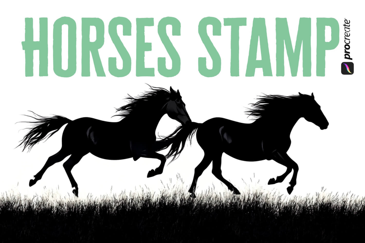 Horses Stamp