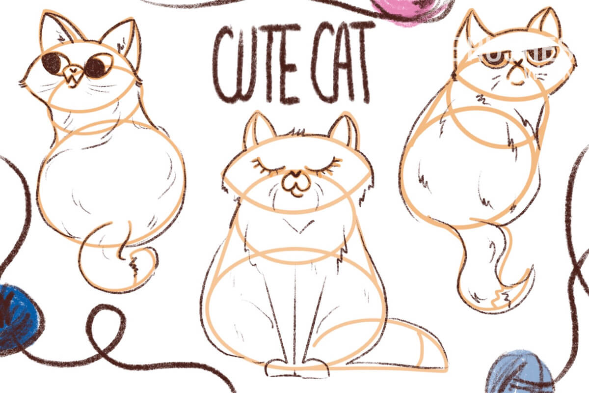 Cute Cat Set preview 3