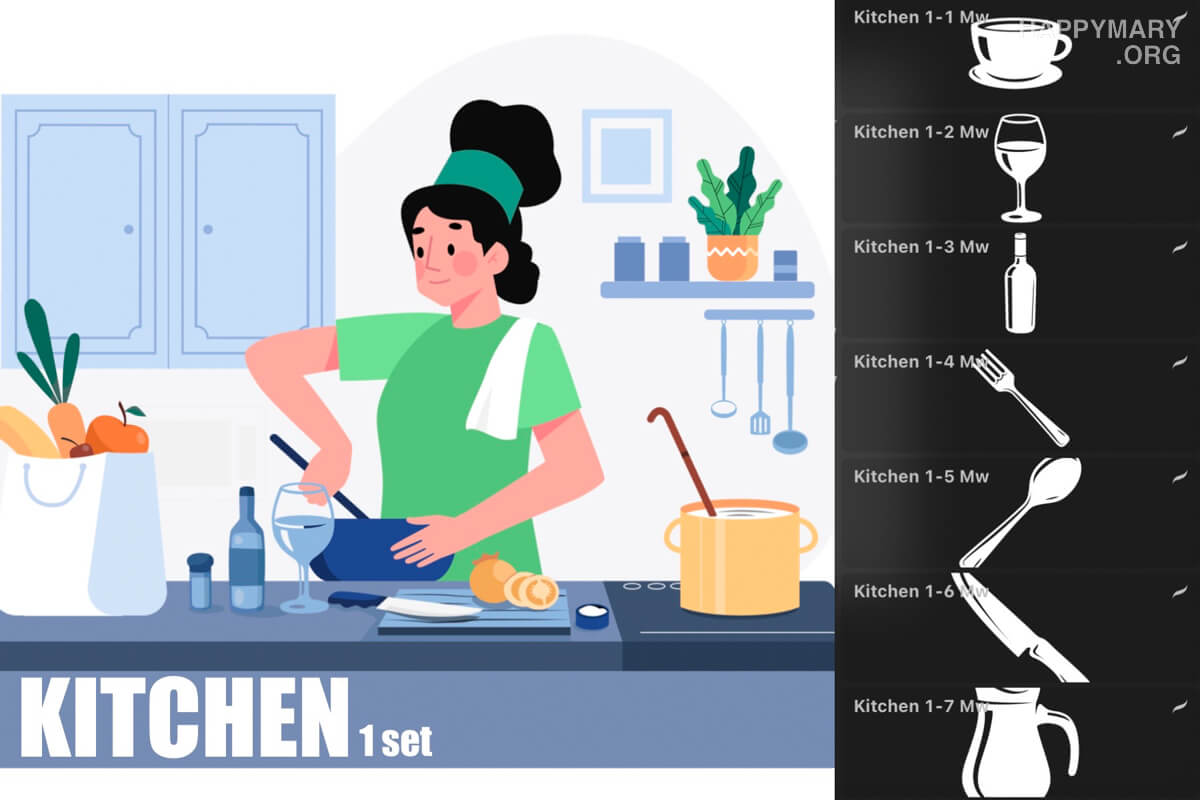 Kitchen Set 1 preview 2