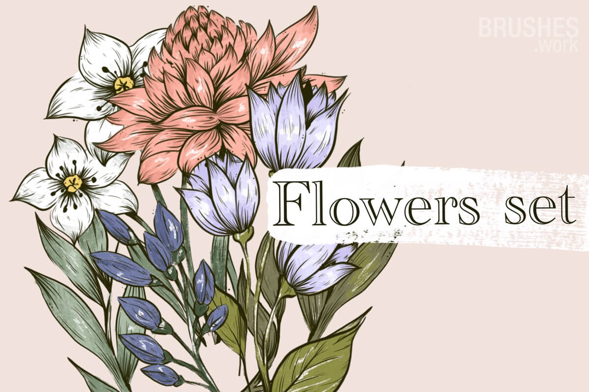 Mw Flowers Set preview 3