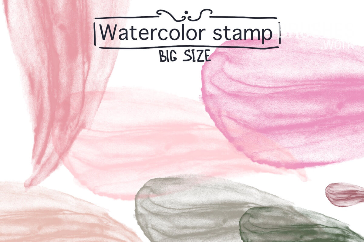Watercolor Stamp preview 2