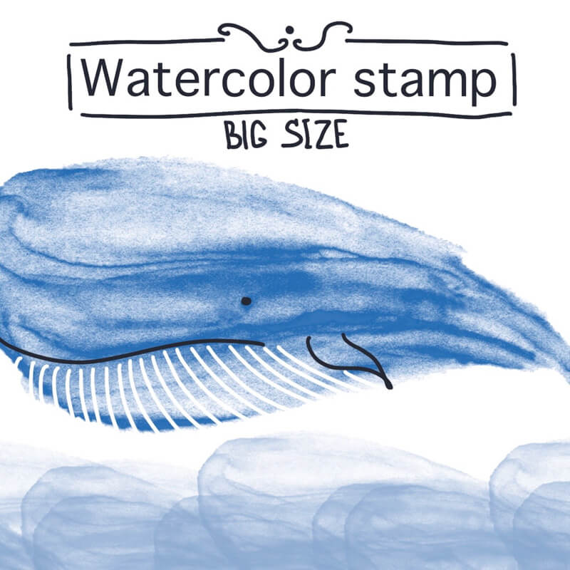 Watercolor Stamp preview 3