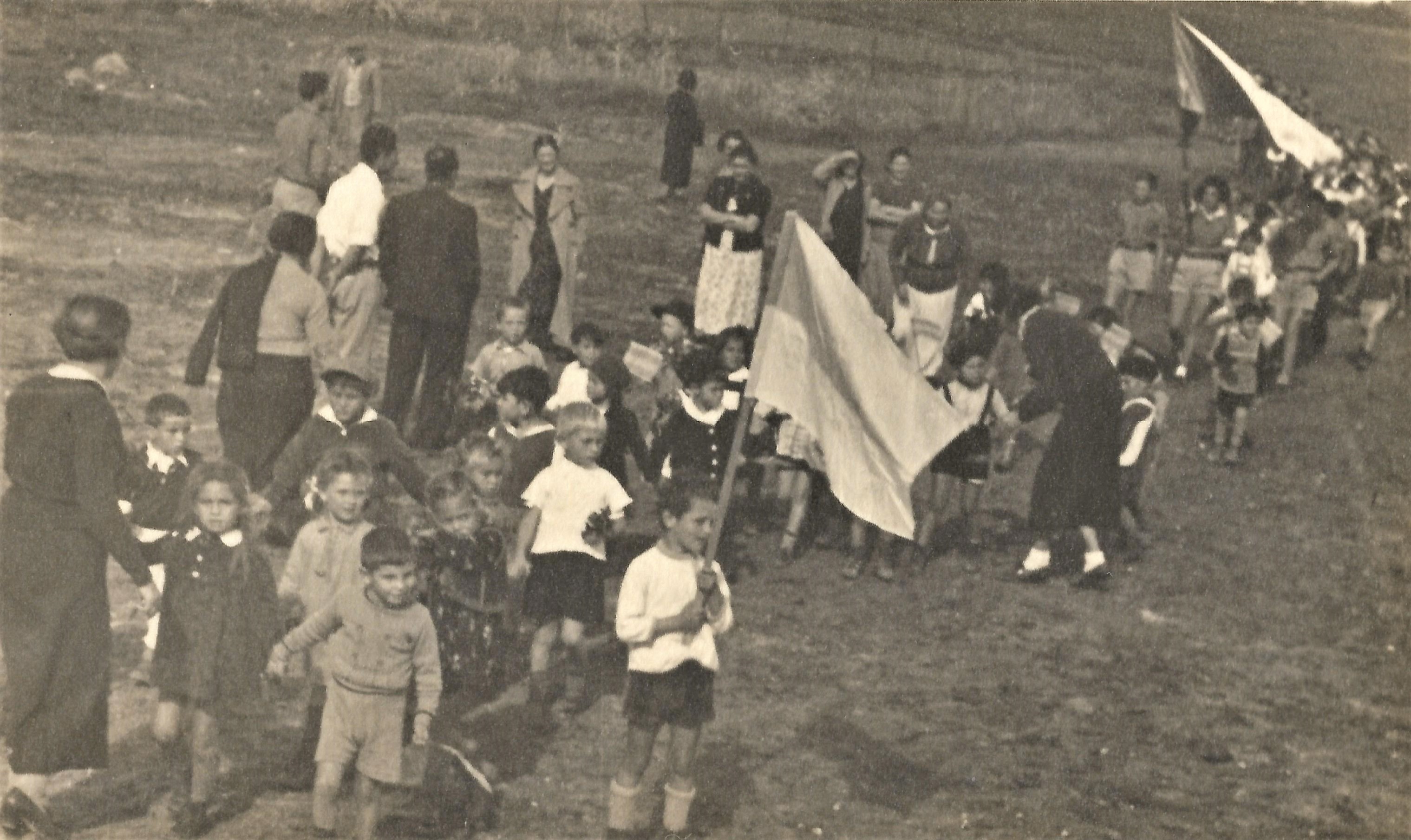 הנחת אבן הפינה לבית העם, 1937