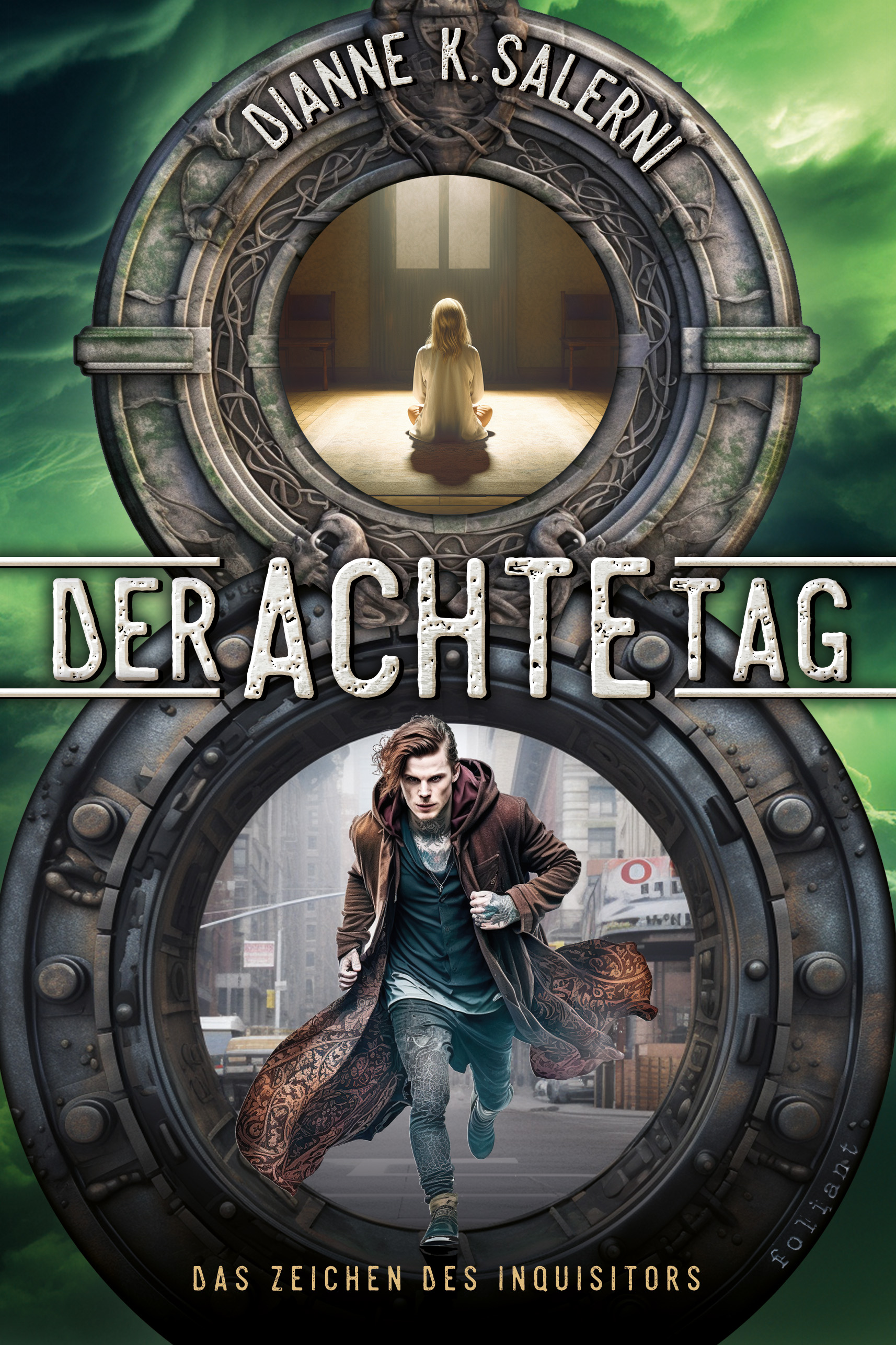 Buch Cover von Der Achte Tag - Das Zeichen des Inquisitors (Band 2)