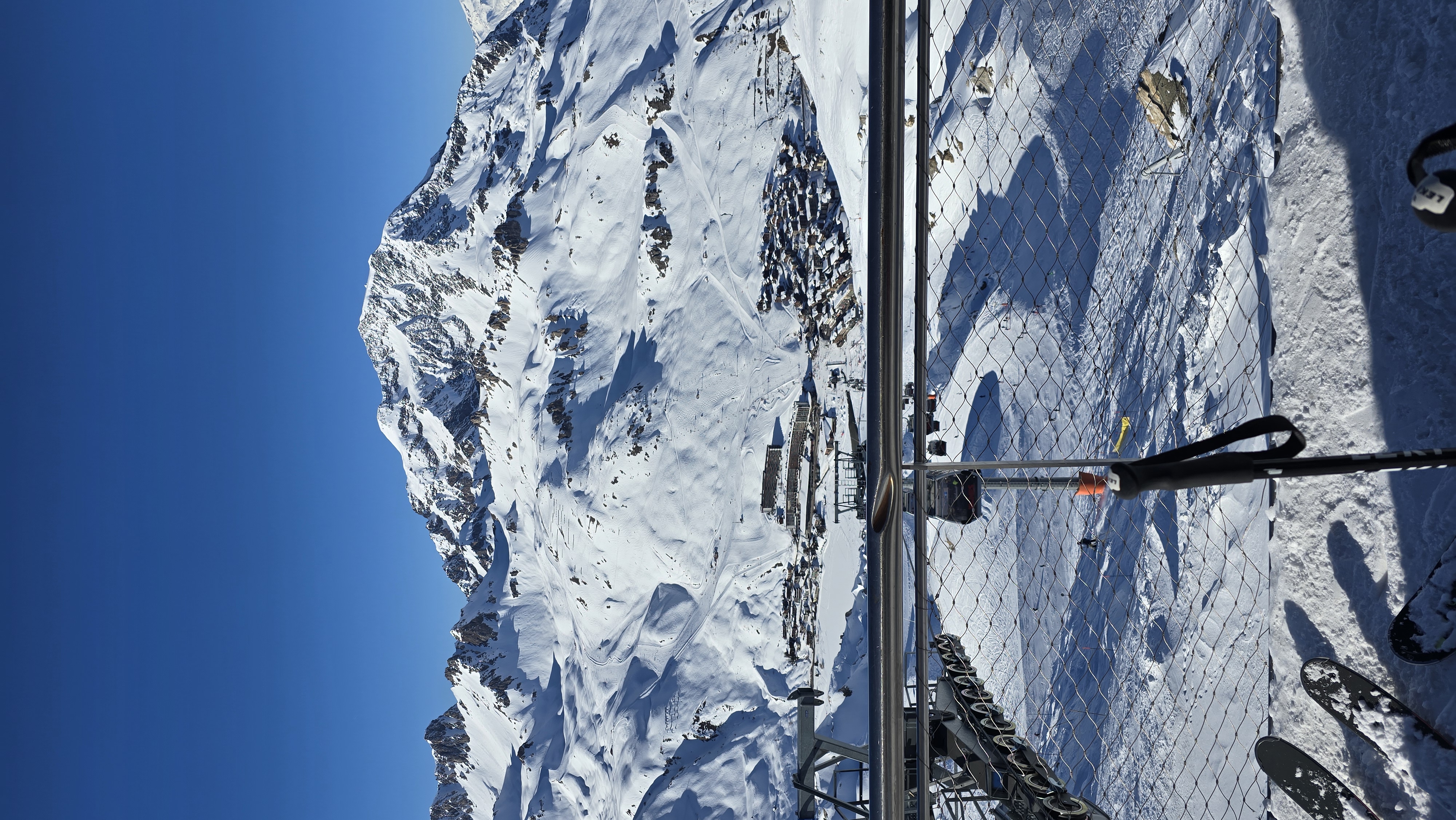 Robert Brennan after a fall on the ski slope