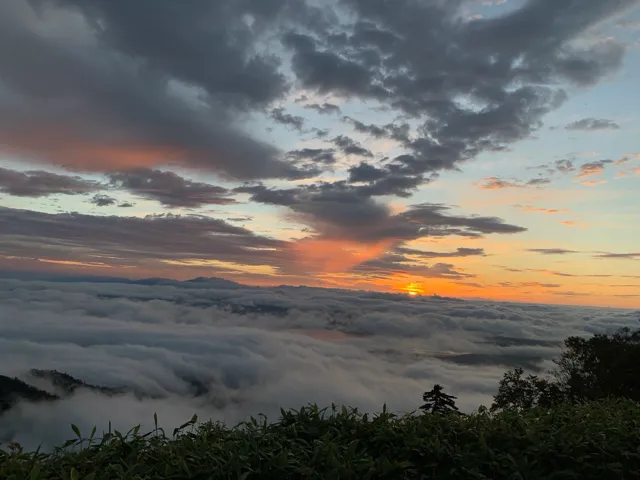 雲海を見る（津別峠）