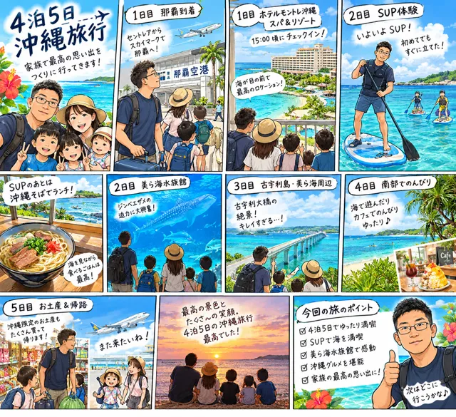 4泊5日の沖縄旅行