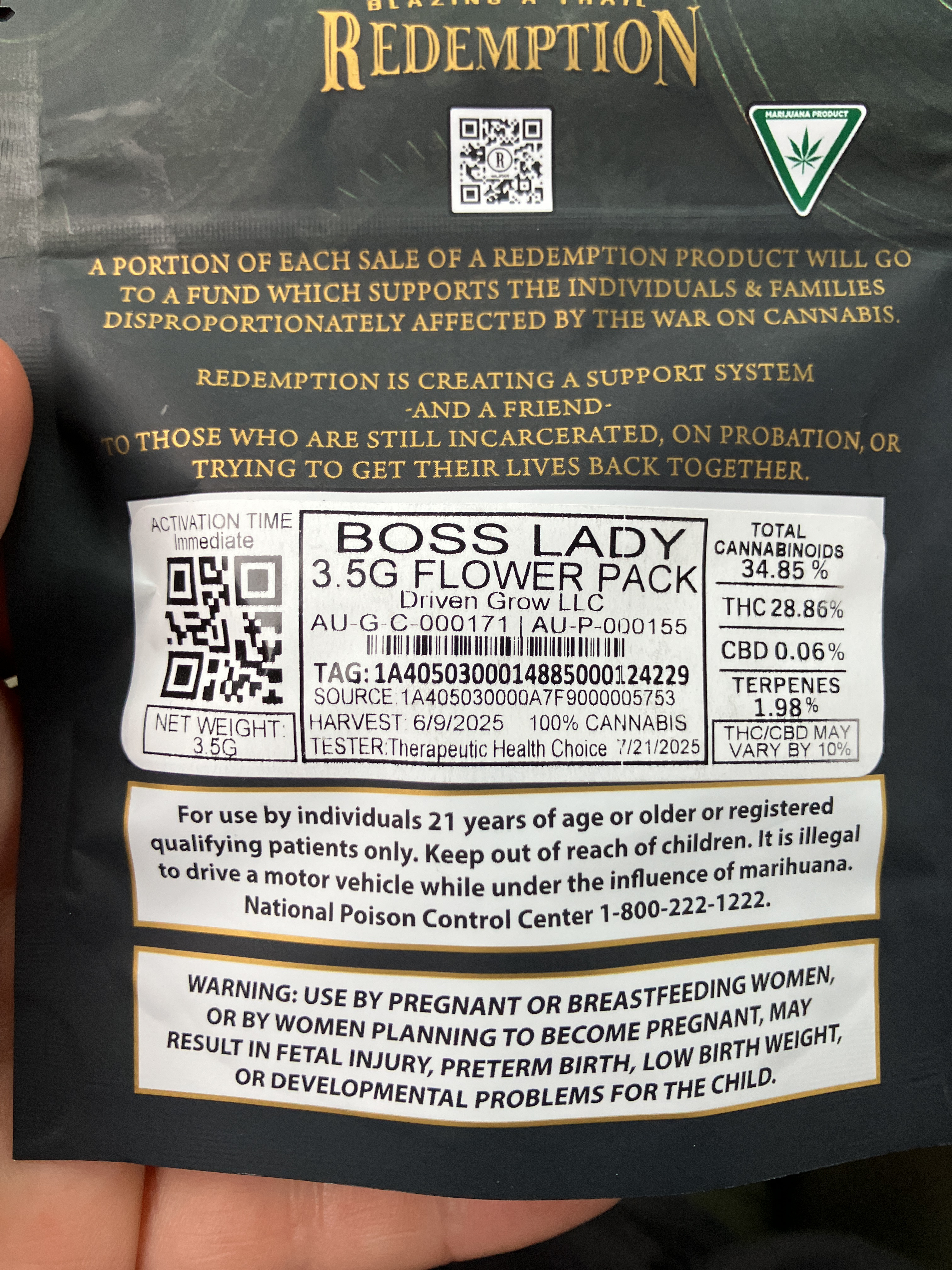 Boss Lady 3.5G Flower Pack
