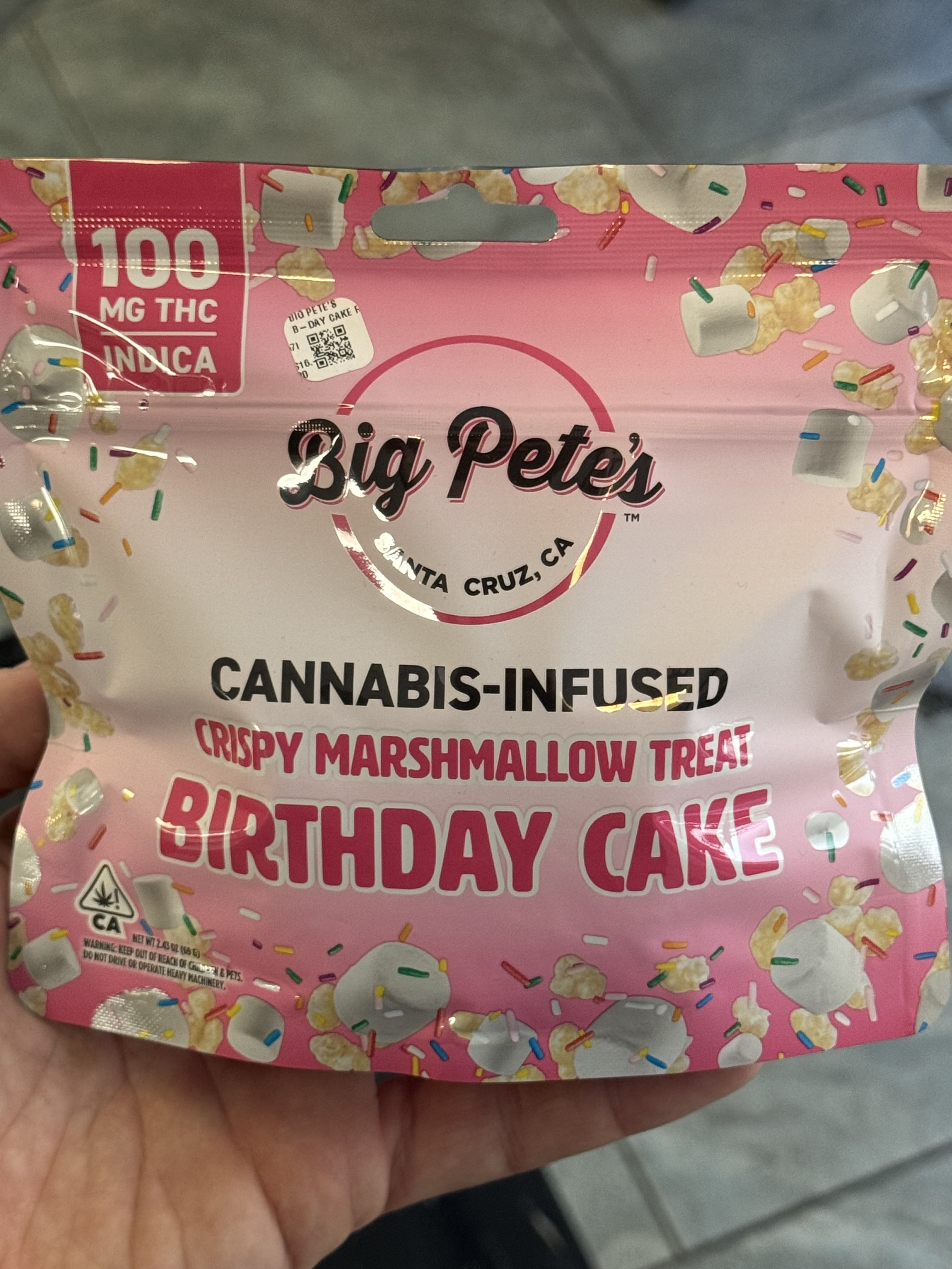 Birthday Cake Crispy Marshmallow Treat