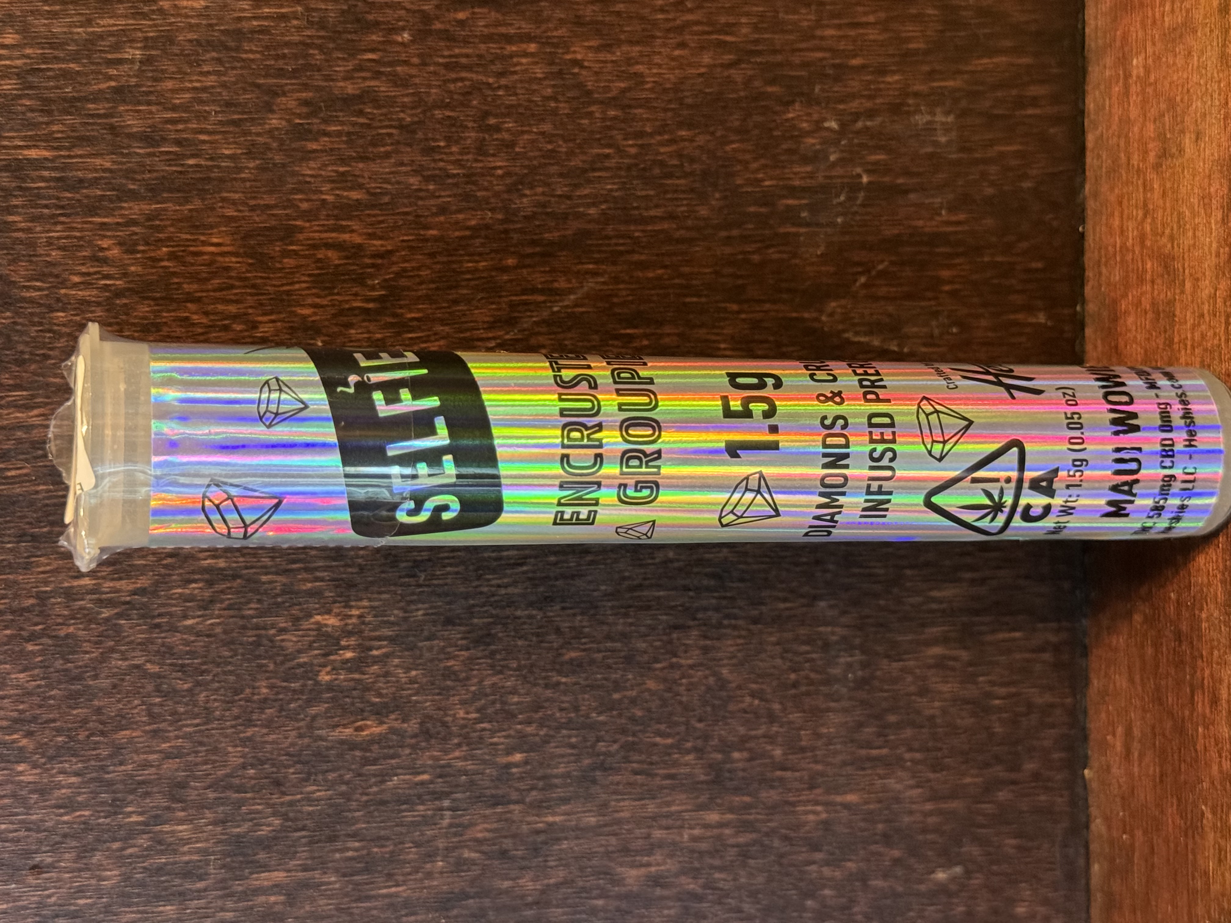 Selfie Encrusted Groupie Diamond & Crumble Infused Pre-roll