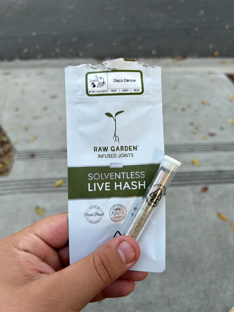 Solventless Live Hash infused joints