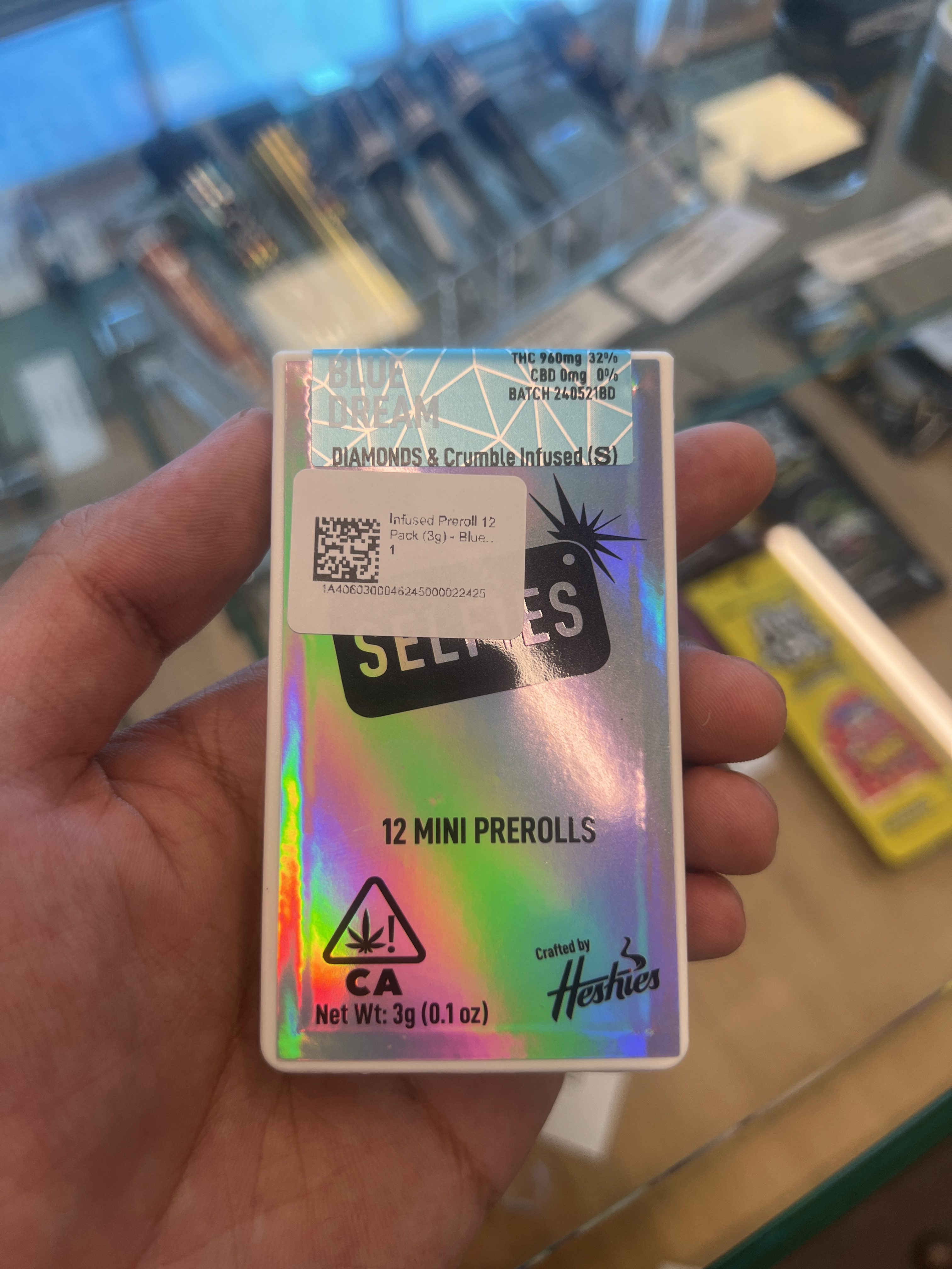 Selfies Blue Dream Infused Preroll