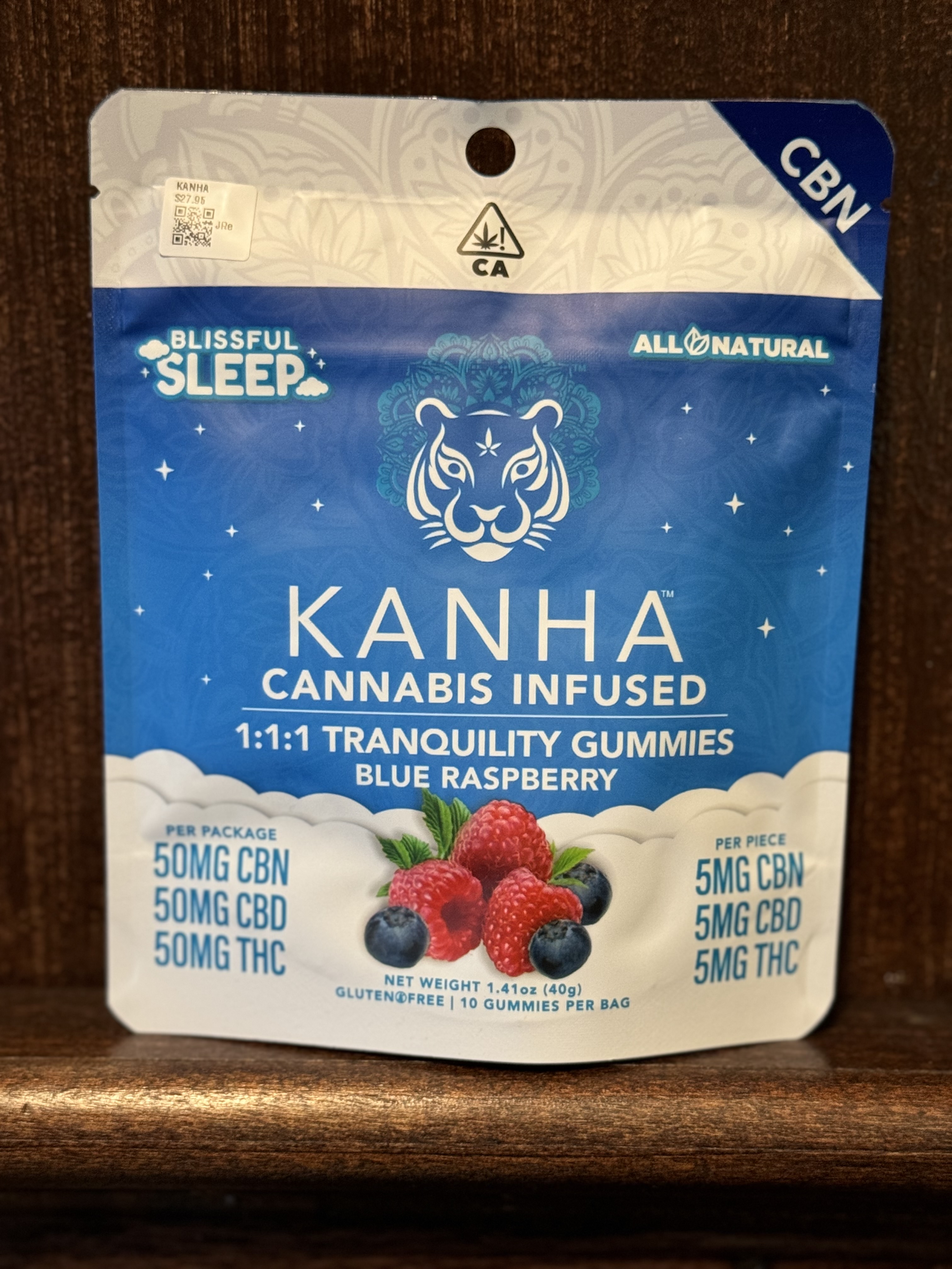 1:1:1 Tranquility Gummies Blue Raspberry