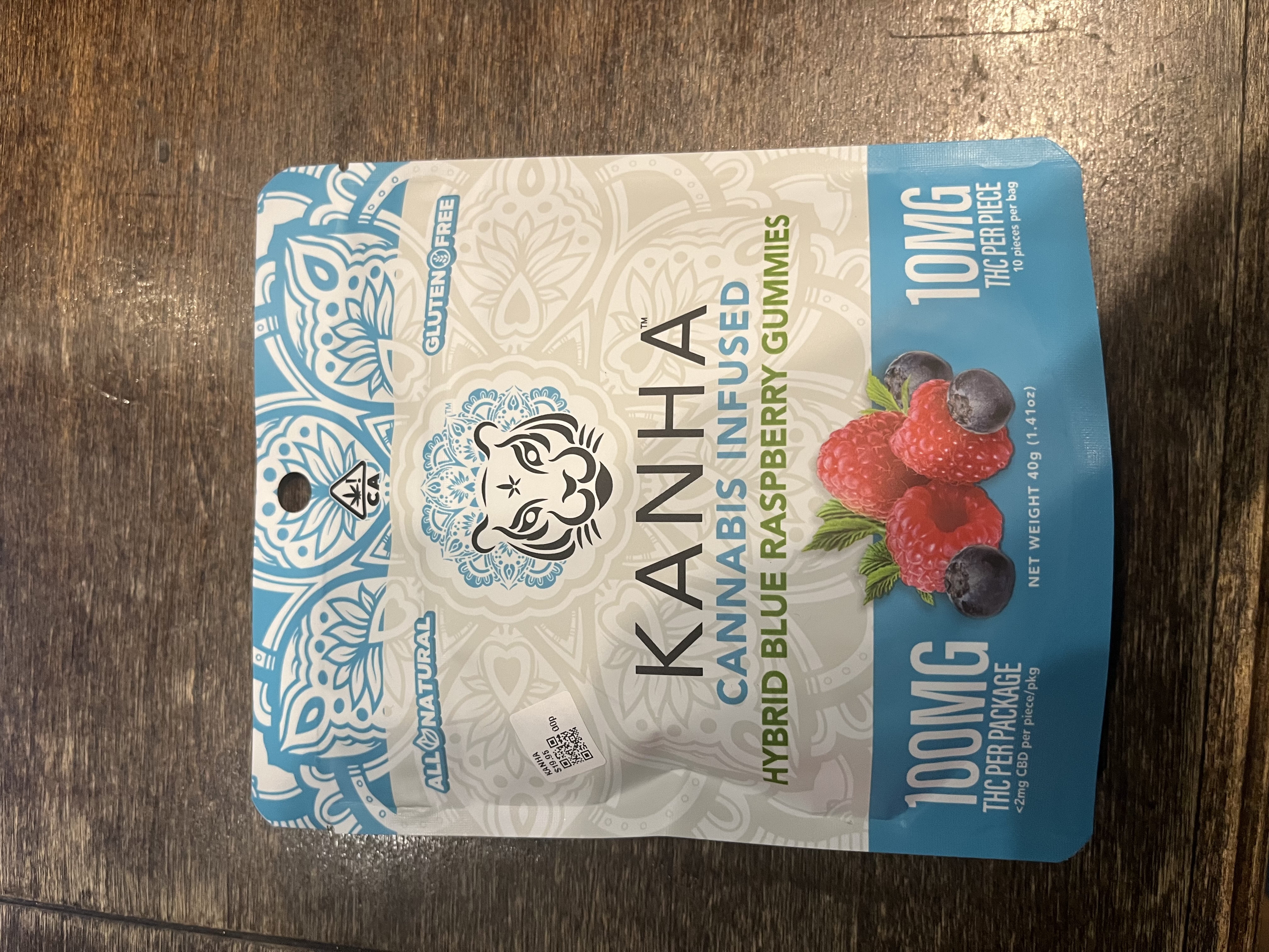 Hybrid Blue Raspberry Gummies