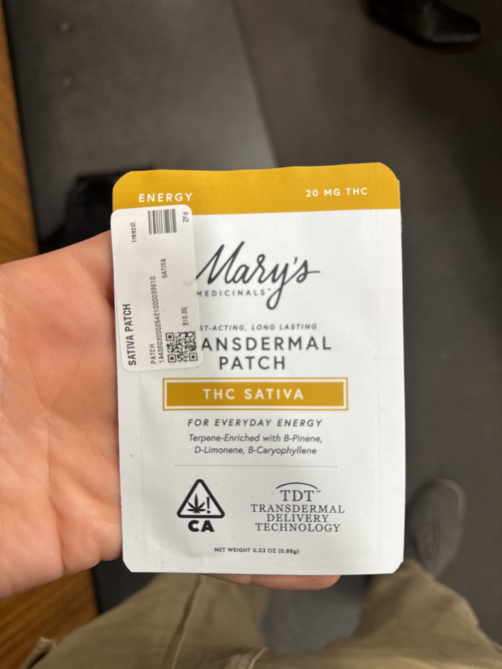 Mary's Medicinals THC Sativa Patch
