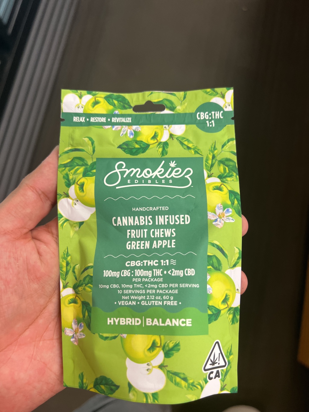 Cannabis Infused Fruit Chews - Green Apple