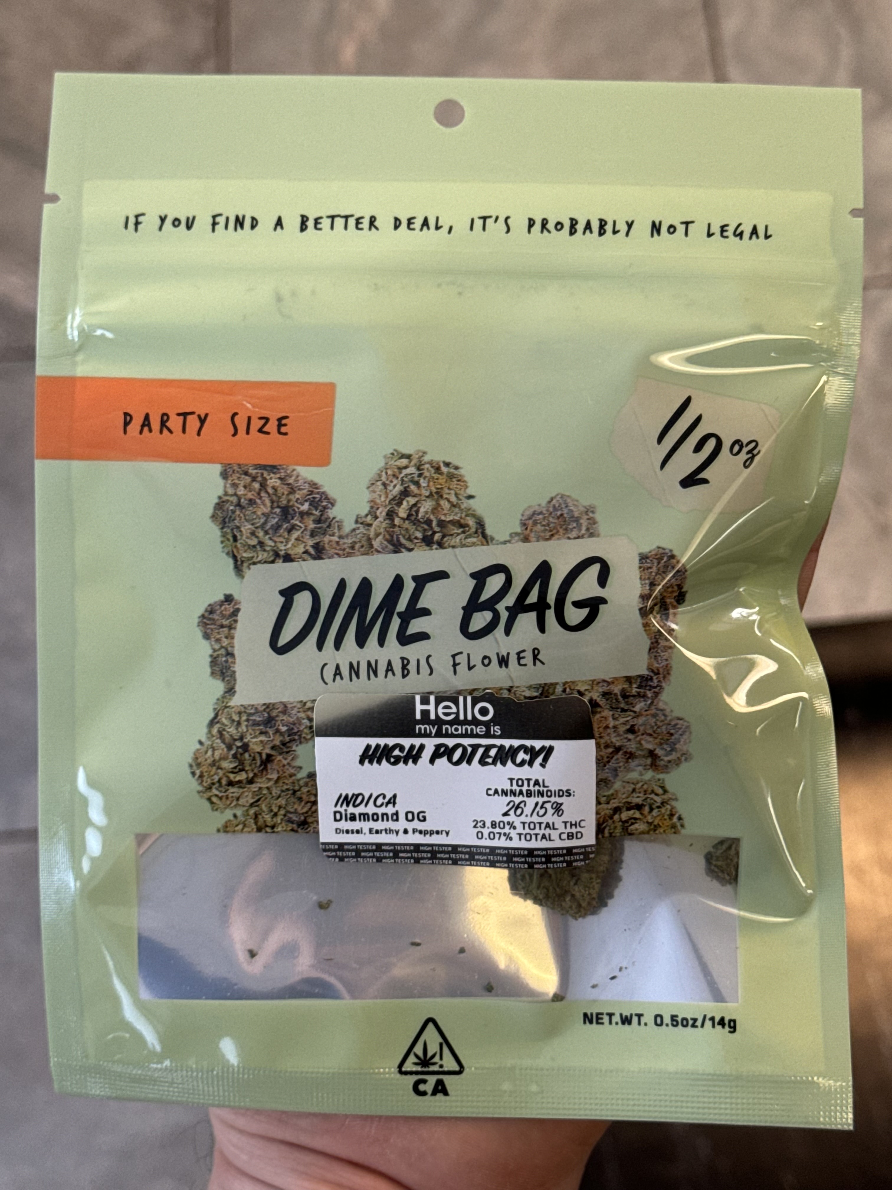 High Potency Cannabis Flower