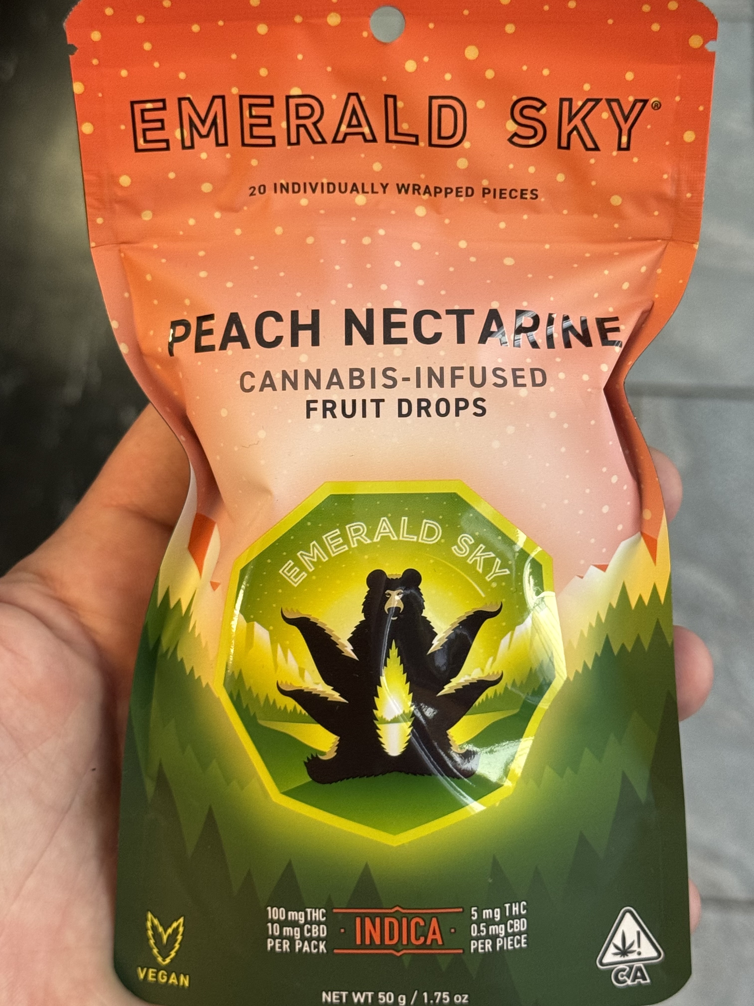 Peach Nectarine Cannabis-Infused Fruit Drops