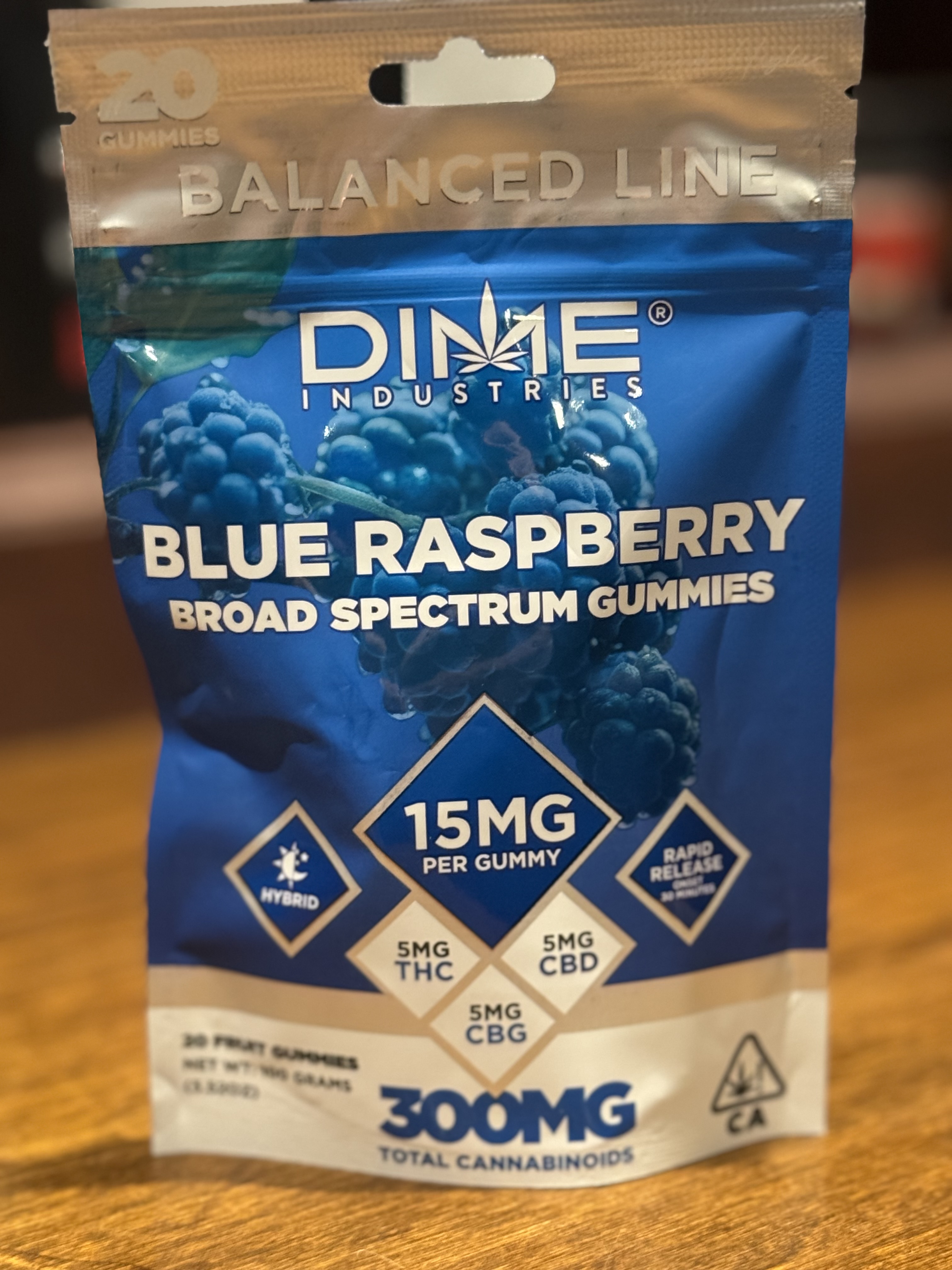 Blue Raspberry Broad Spectrum Gummies
