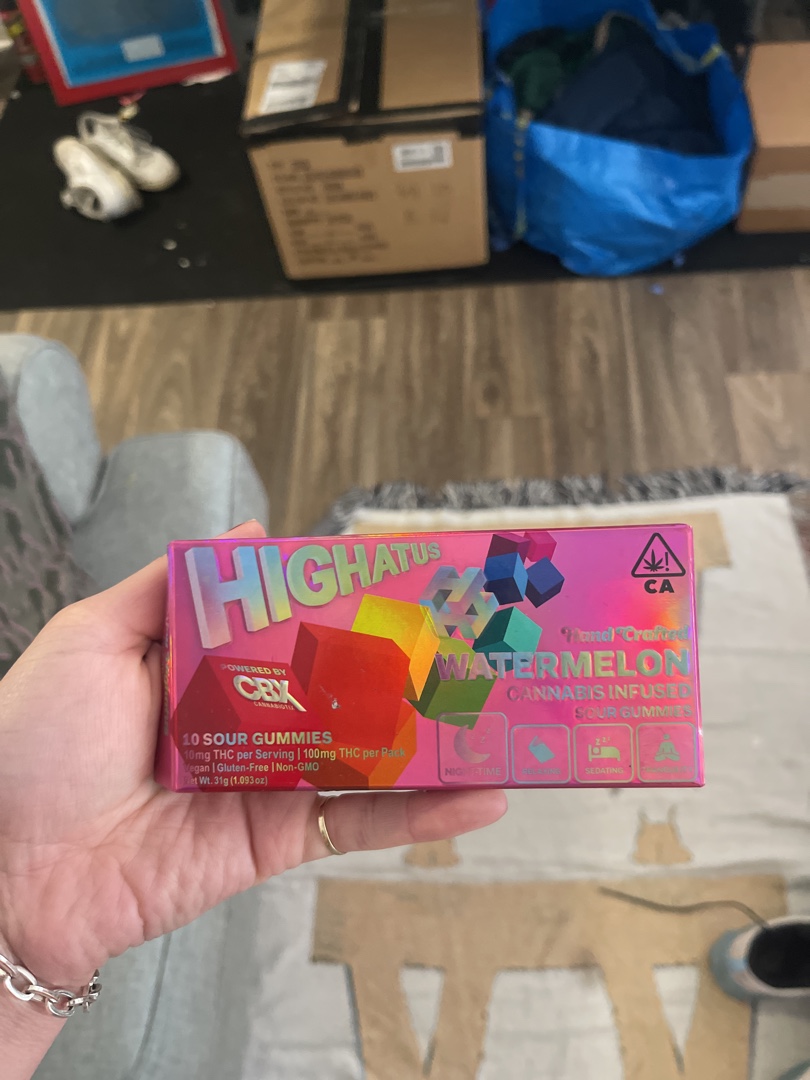 Highatus Watermelon Cannabis Infused Sour Gummies