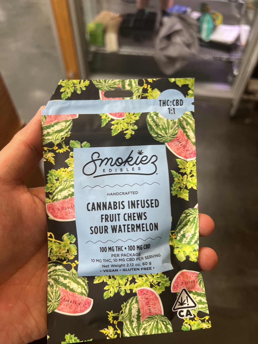 Smokiez Edibles Sour Watermelon Cannabis Infused Fruit Chews