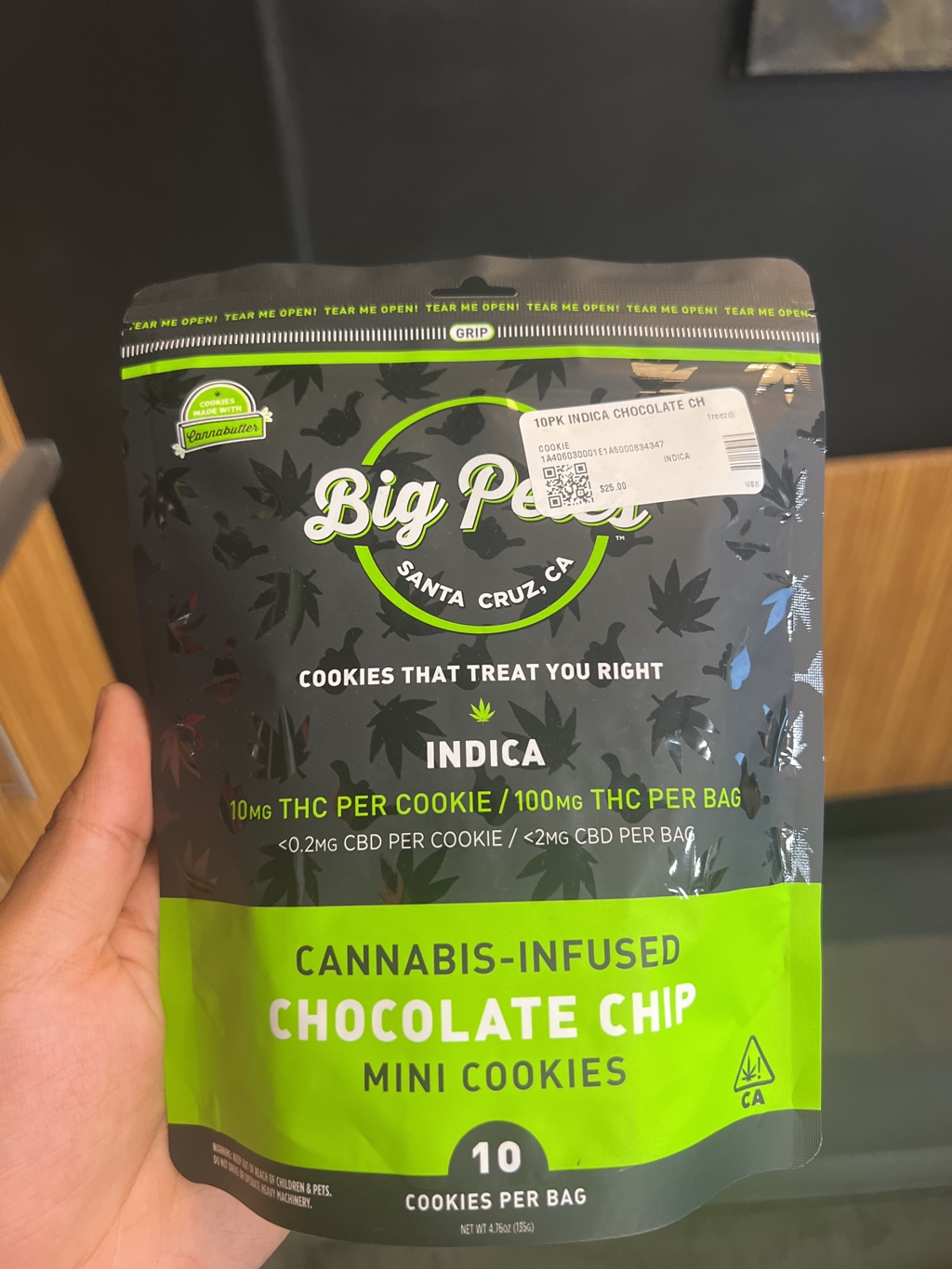 Cannabis-Infused Chocolate Chip Mini Cookies