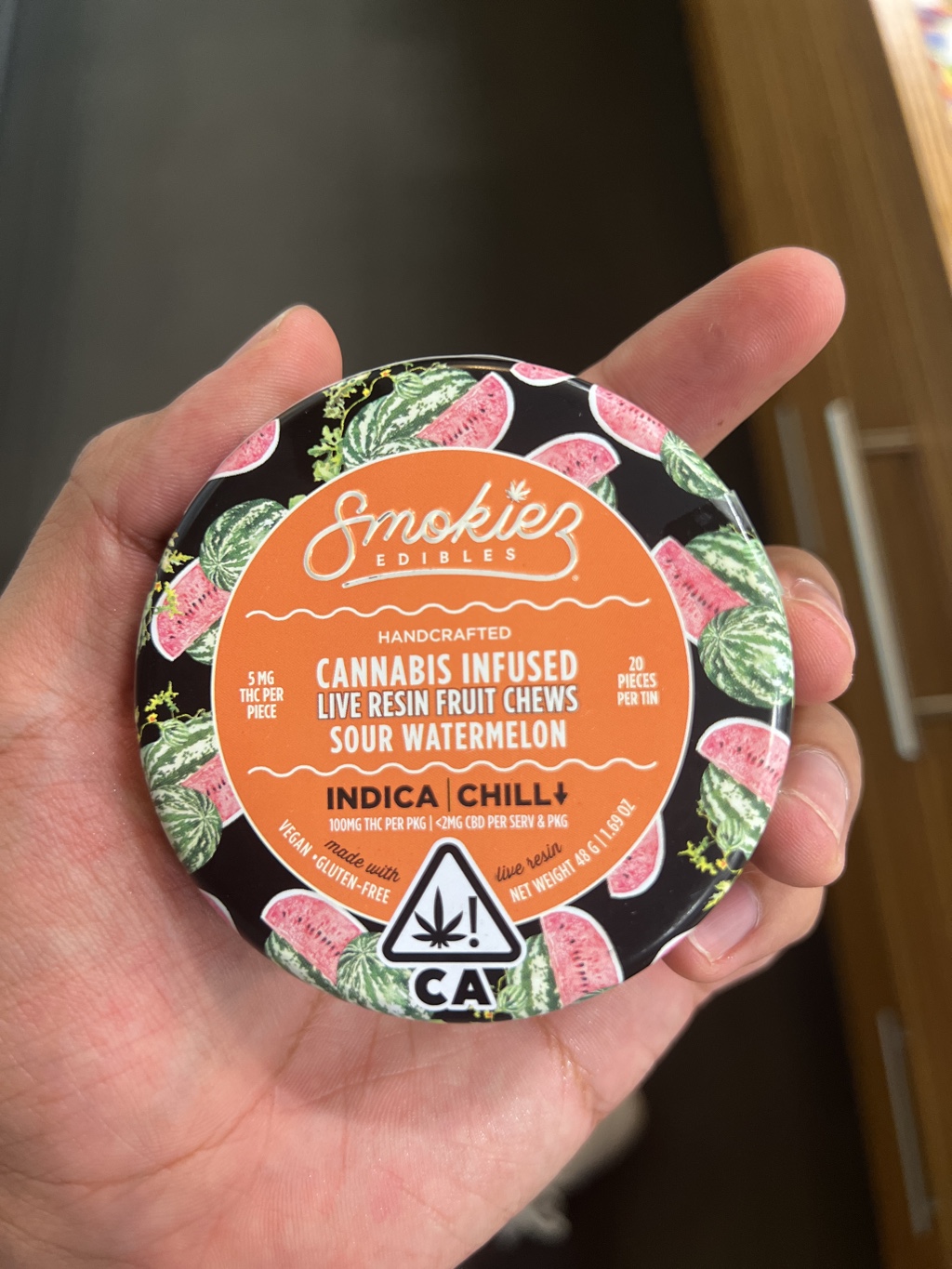 Cannabis Infused Live Resin Fruit Chews - Sour Watermelon