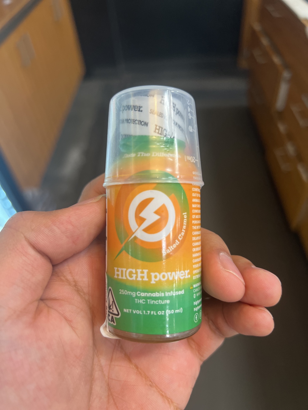 HIGH power Salted Caramel THC Tincture