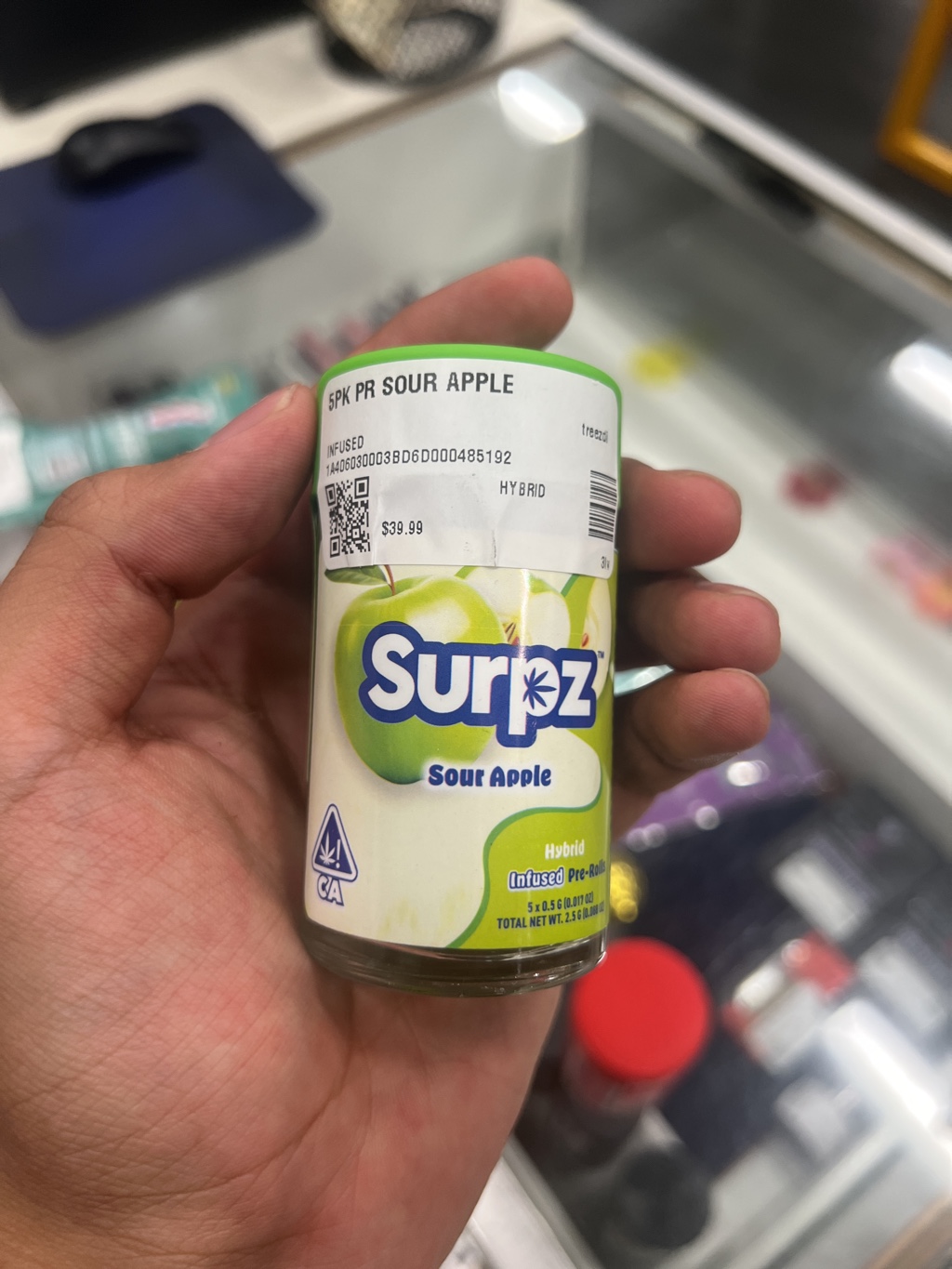 Surpz Sour Apple Infused Prerolls
