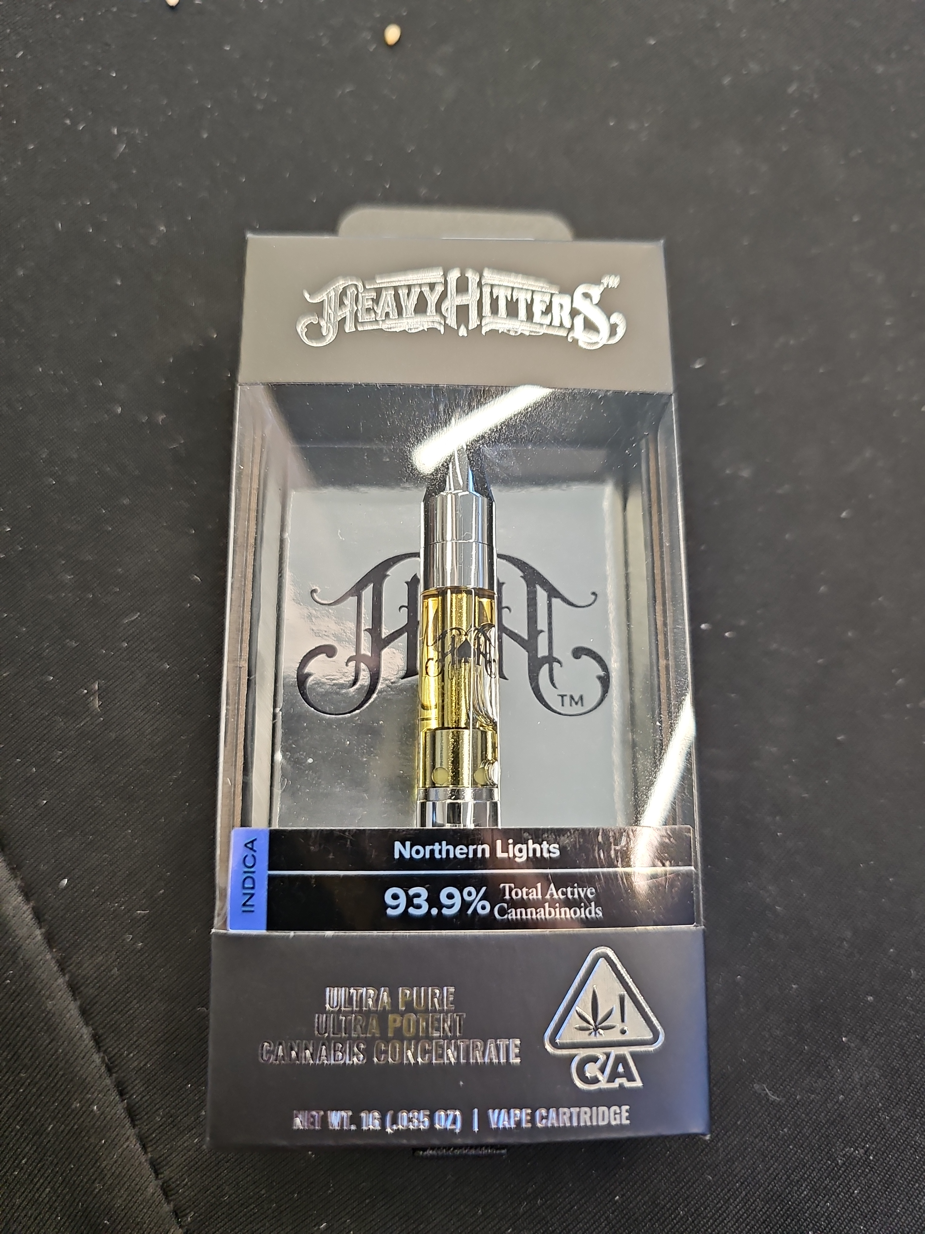 Heavy Hitters Northern Lights Vape Cartridge