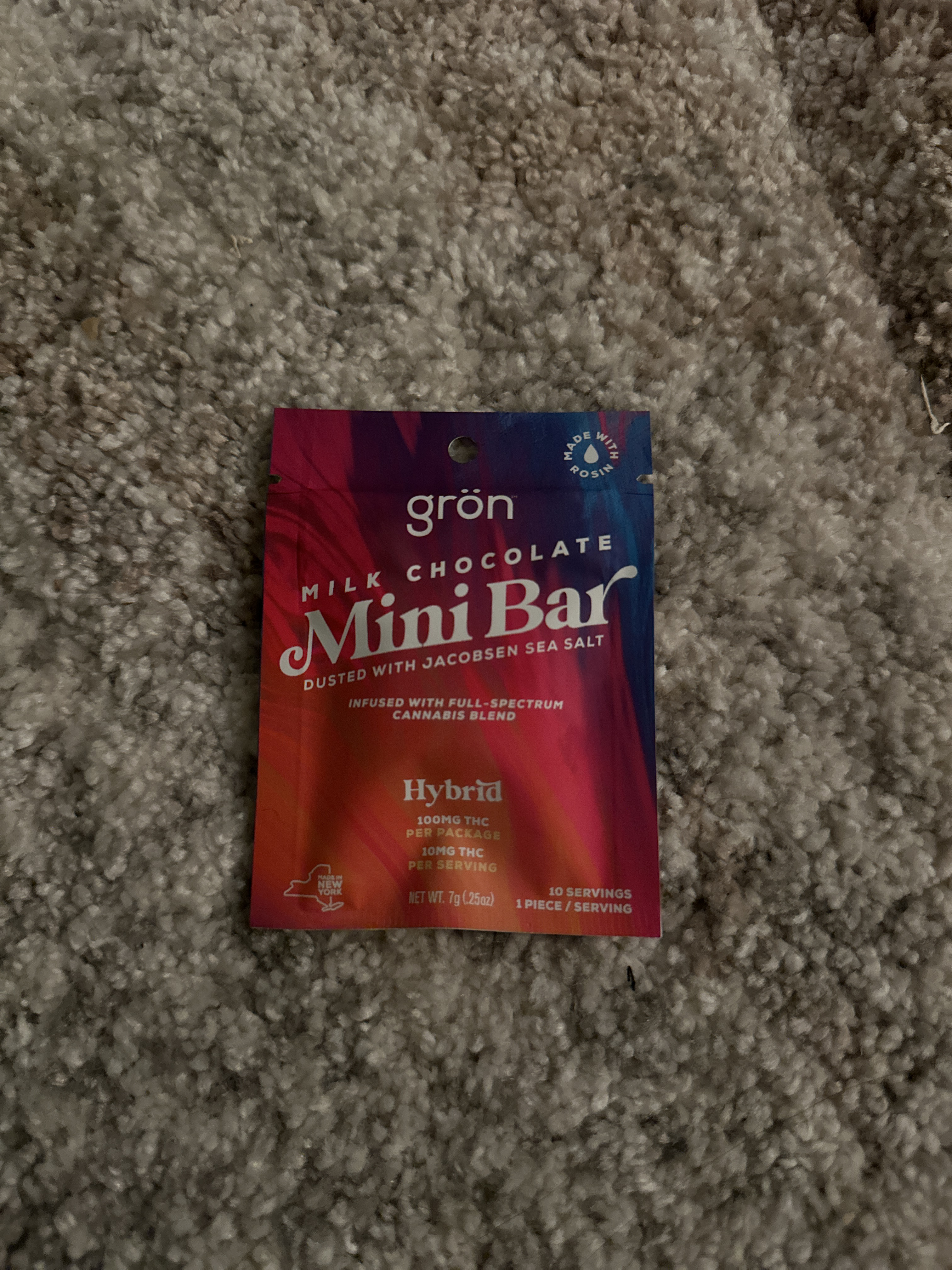 Milk Chocolate Live Rosin Mini Bar