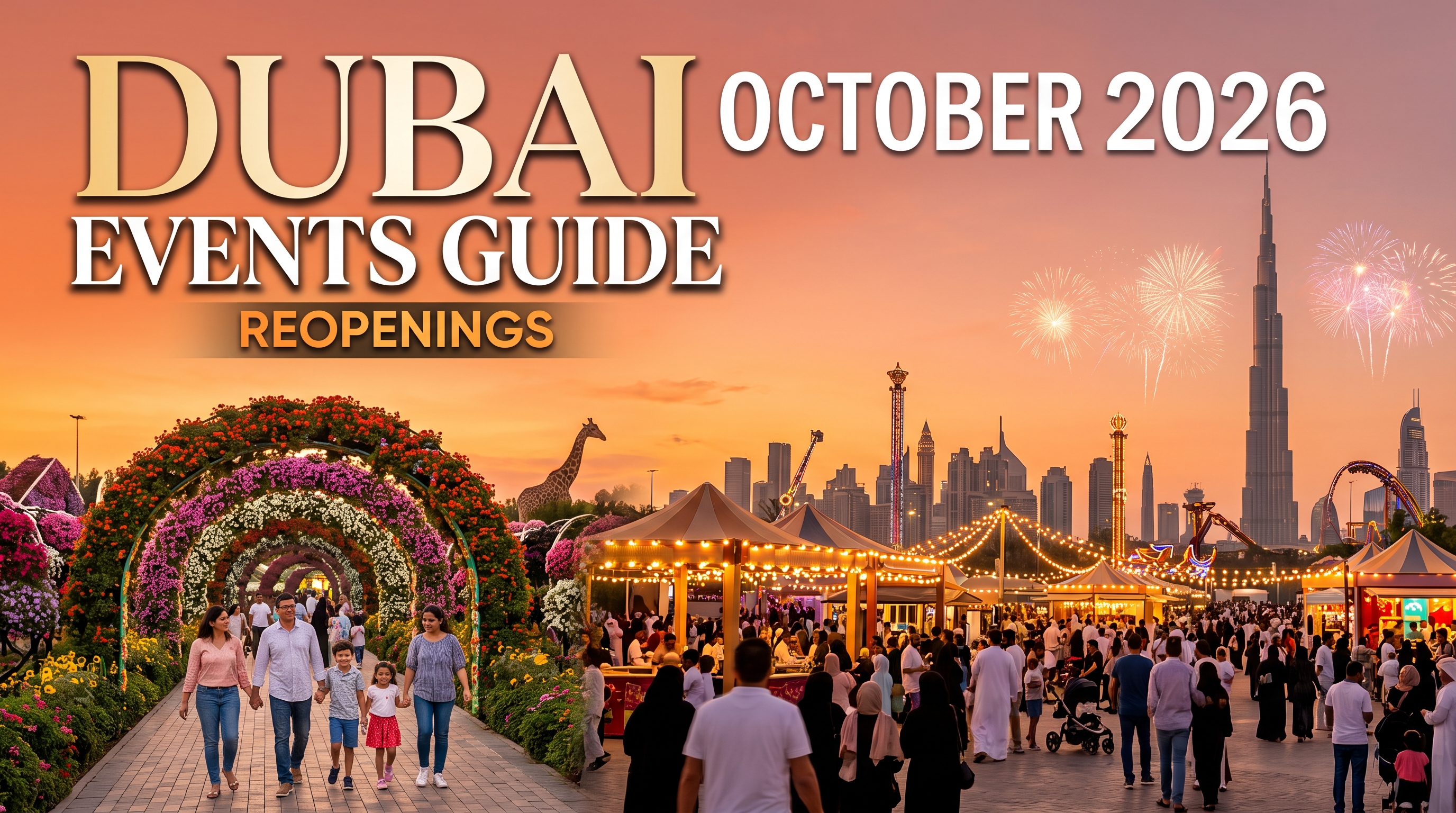 Dubai’s Autumn Season Is Back: Miracle Garden, Global Village, Safari Park and More Reopen This October