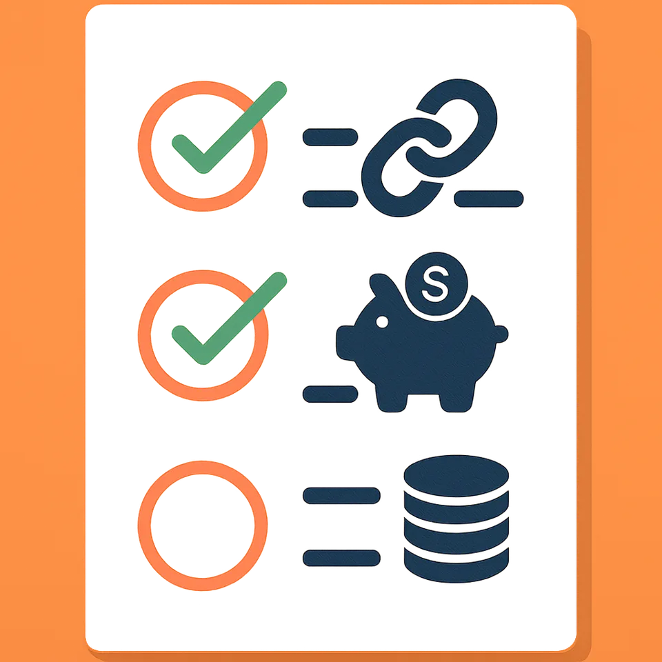 Checklist of financial goals