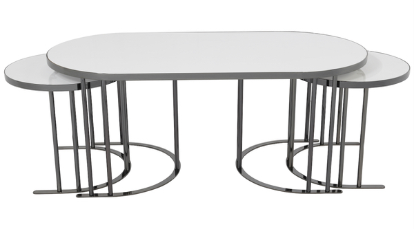 Oval 2+1 Coffee Table