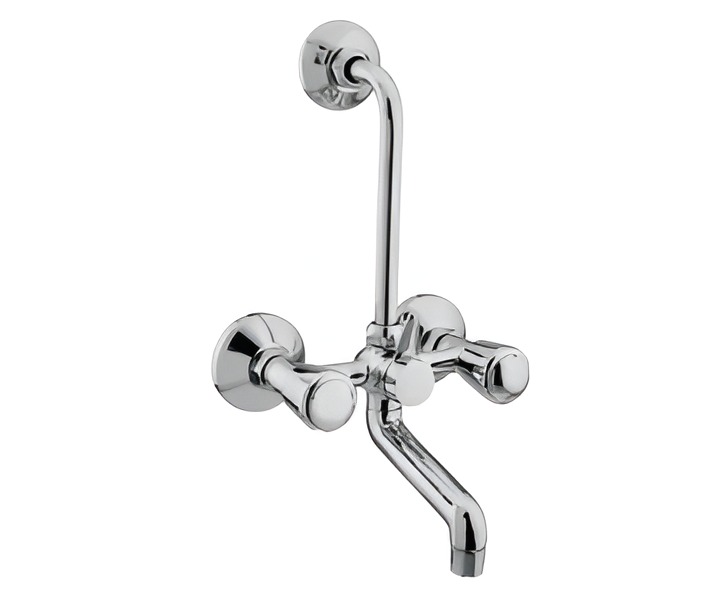Sleek - Wall Mixer with L -Bend by Aeltos – Buy online at Build Bharat Mart