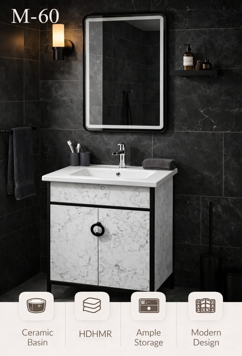 Vanity Cabinet M - 60 by Katy – Buy online at Build Bharat Mart