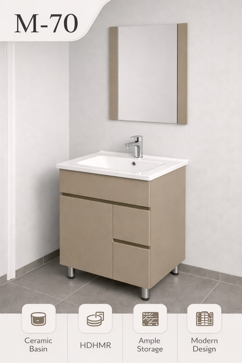 Vanity Cabinet M - 70 by Katy – Buy online at Build Bharat Mart