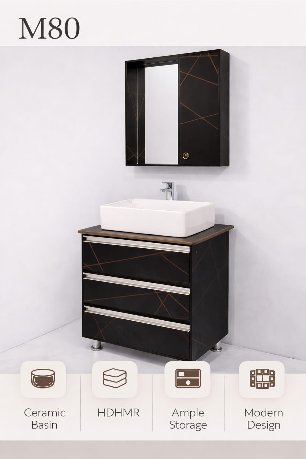 Vanity Cabinet M - 80 by Katy – Buy online at Build Bharat Mart