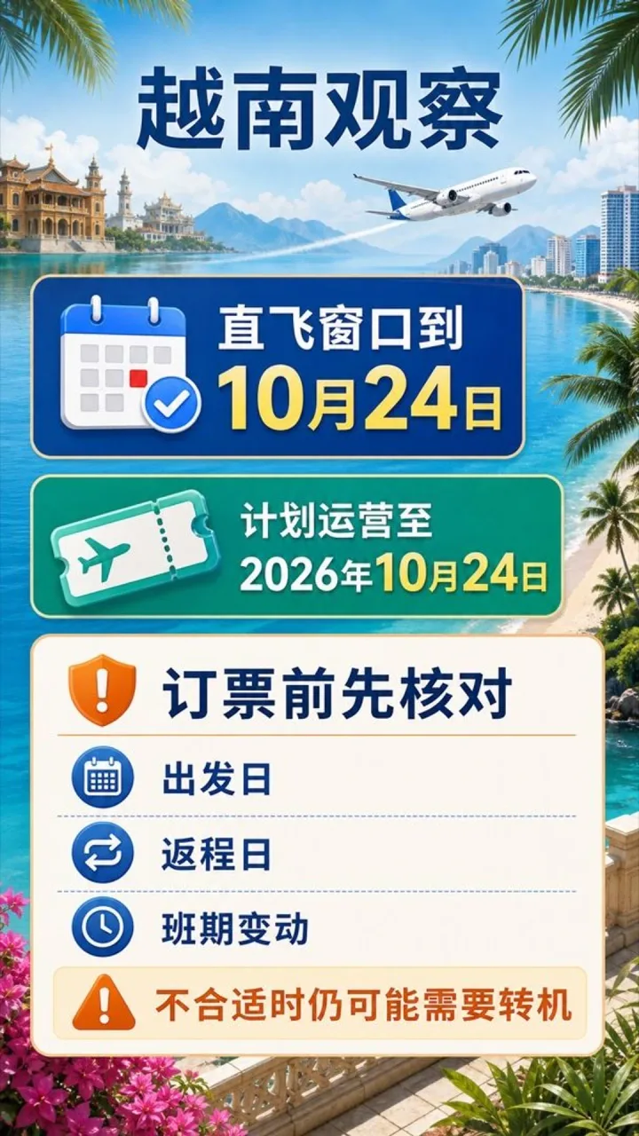 # 昆明至芽庄航线恢复运营