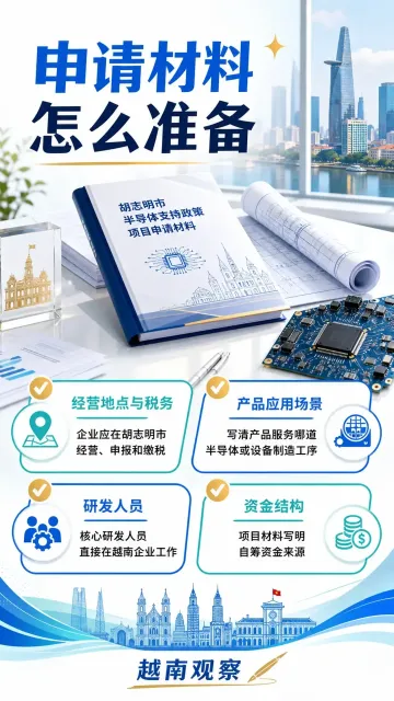 # 胡志明市正征求半导体配套项目扶持意见