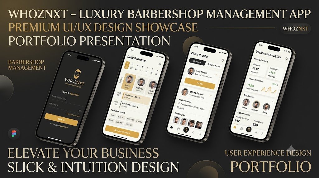 Who's Nxt – Salon Appointment Booking & Retail E-Commerce App Preview Screenshot