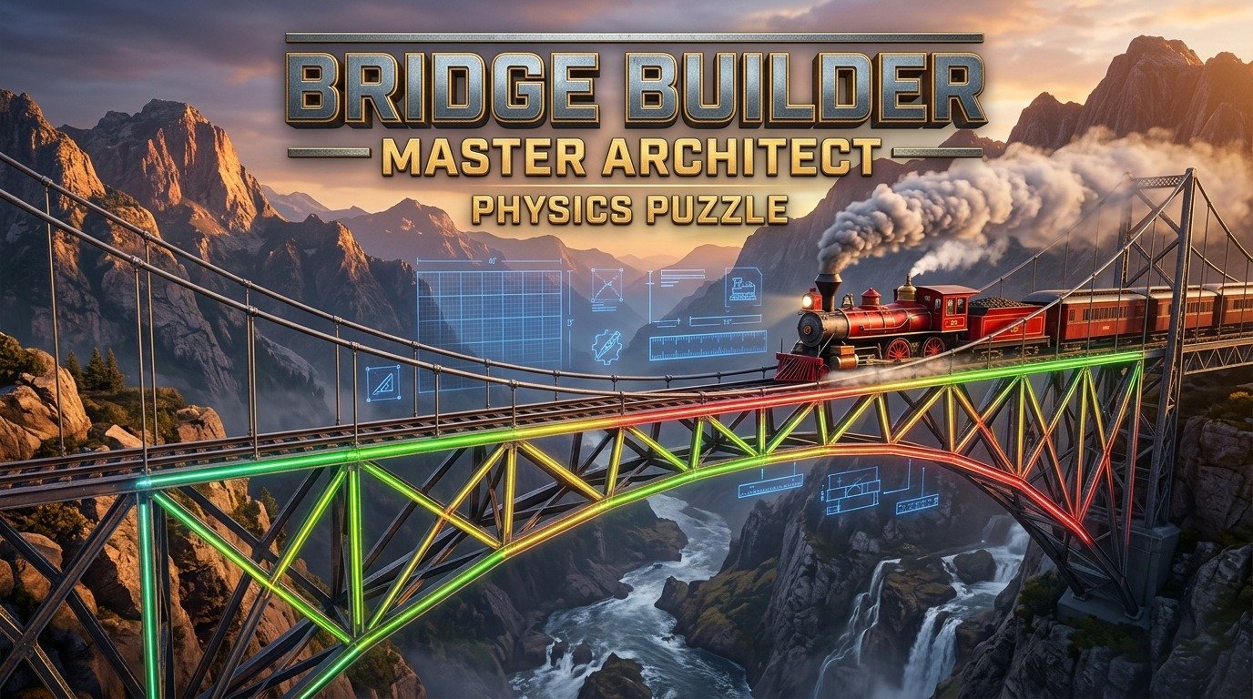 Bridge Builder: Master Architect – 2D Real-Time Physics Puzzle Game Preview Screenshot