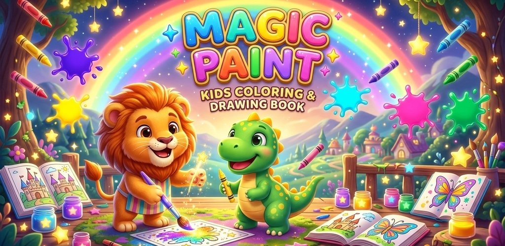 Magic Paint – Kids Creative Art Studio & AR Learning App Preview Screenshot