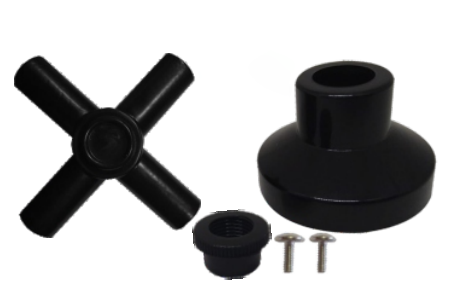 Acabamento para Registro Universal C64 Preto Fosco - Acabamento para Registro Universal C64 Preto Fosco