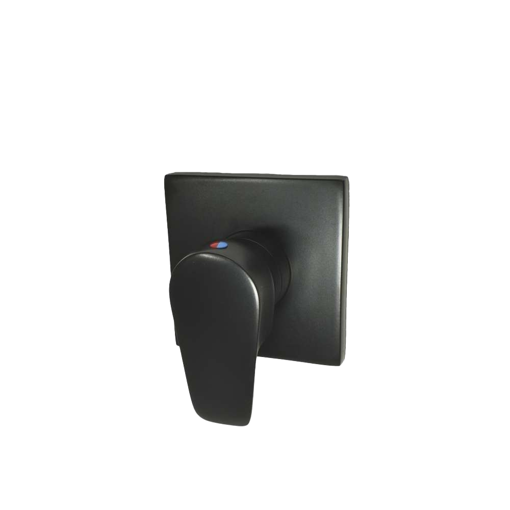 Acabamento Monocomando LED Preto Fosco para Chuveiro e Ducha Higiênica