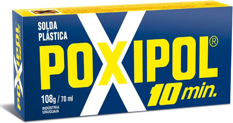 Adesivo Epóxi Cinza Metálico 108g Poxipol