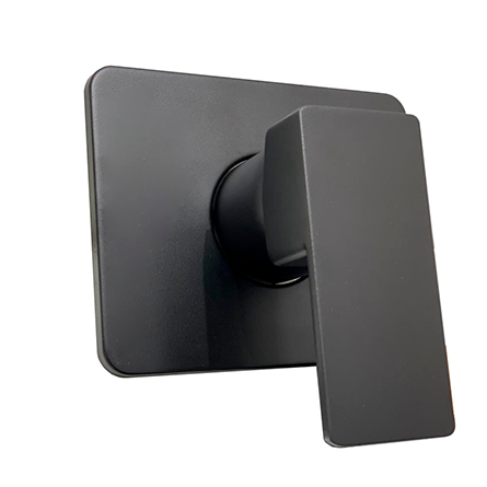 Acabamento Monocomando Preto Fosco para Chuveiro e Ducha Higiênica