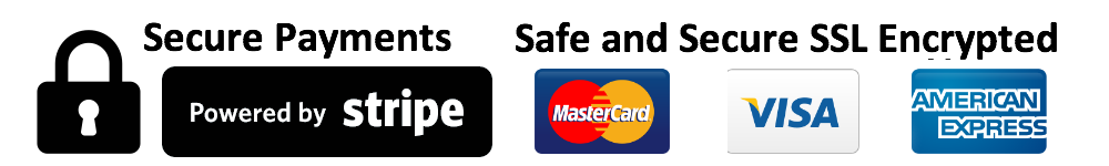 Secure Payment - Stripe, Visa, Mastercard, American Express
